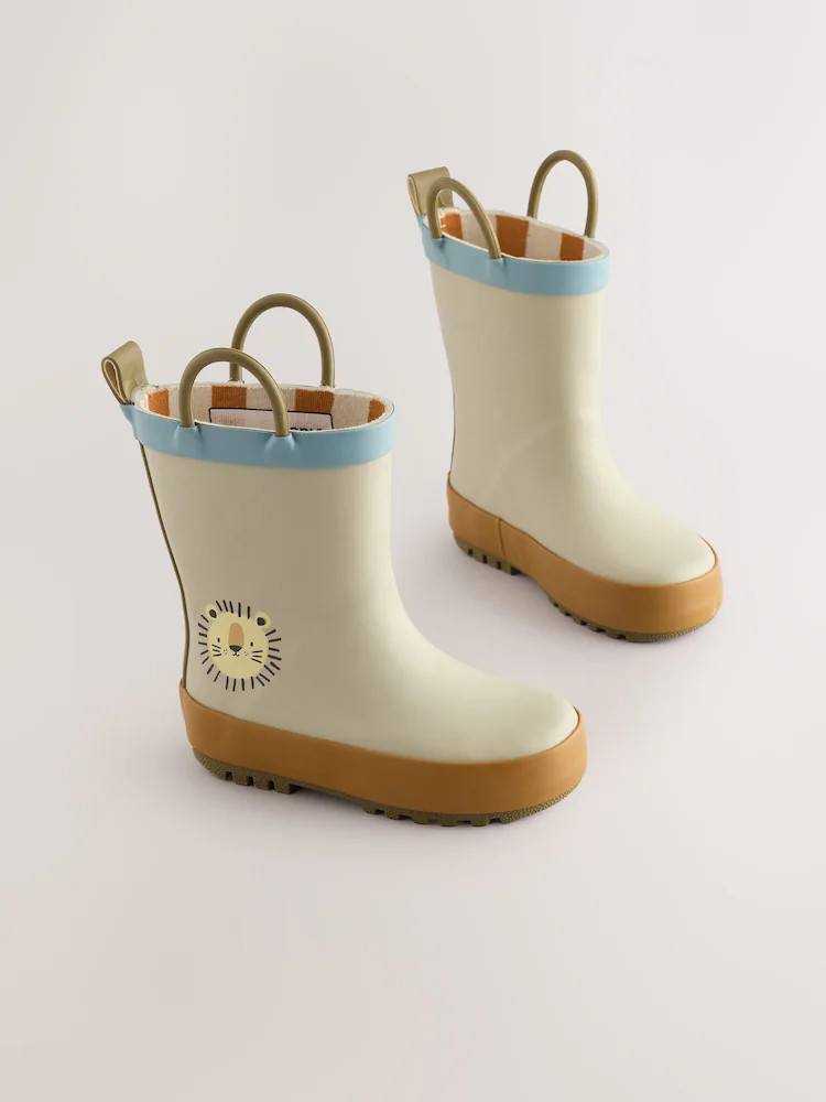 Neutral Lion Handle Pull On Wellies | Next US