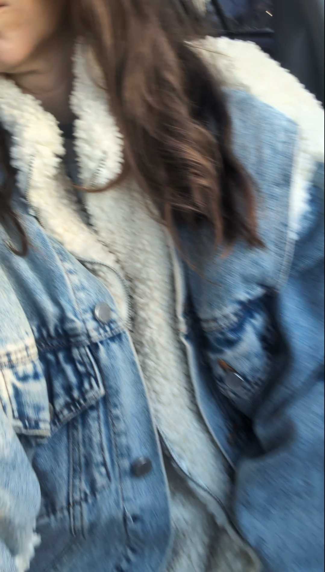 Denim jacket. Casual outfit. 

