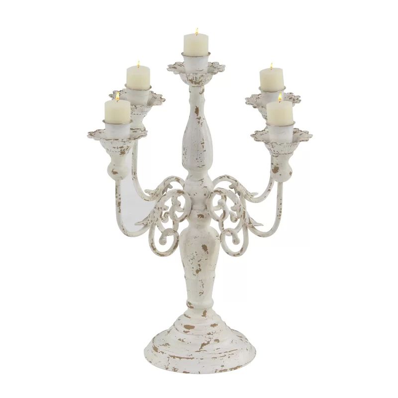 Rustic Tall Metal Candelabra | Wayfair North America