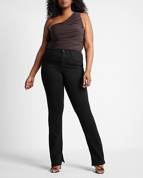 Mid Rise Black Skyscraper Jeans | Express