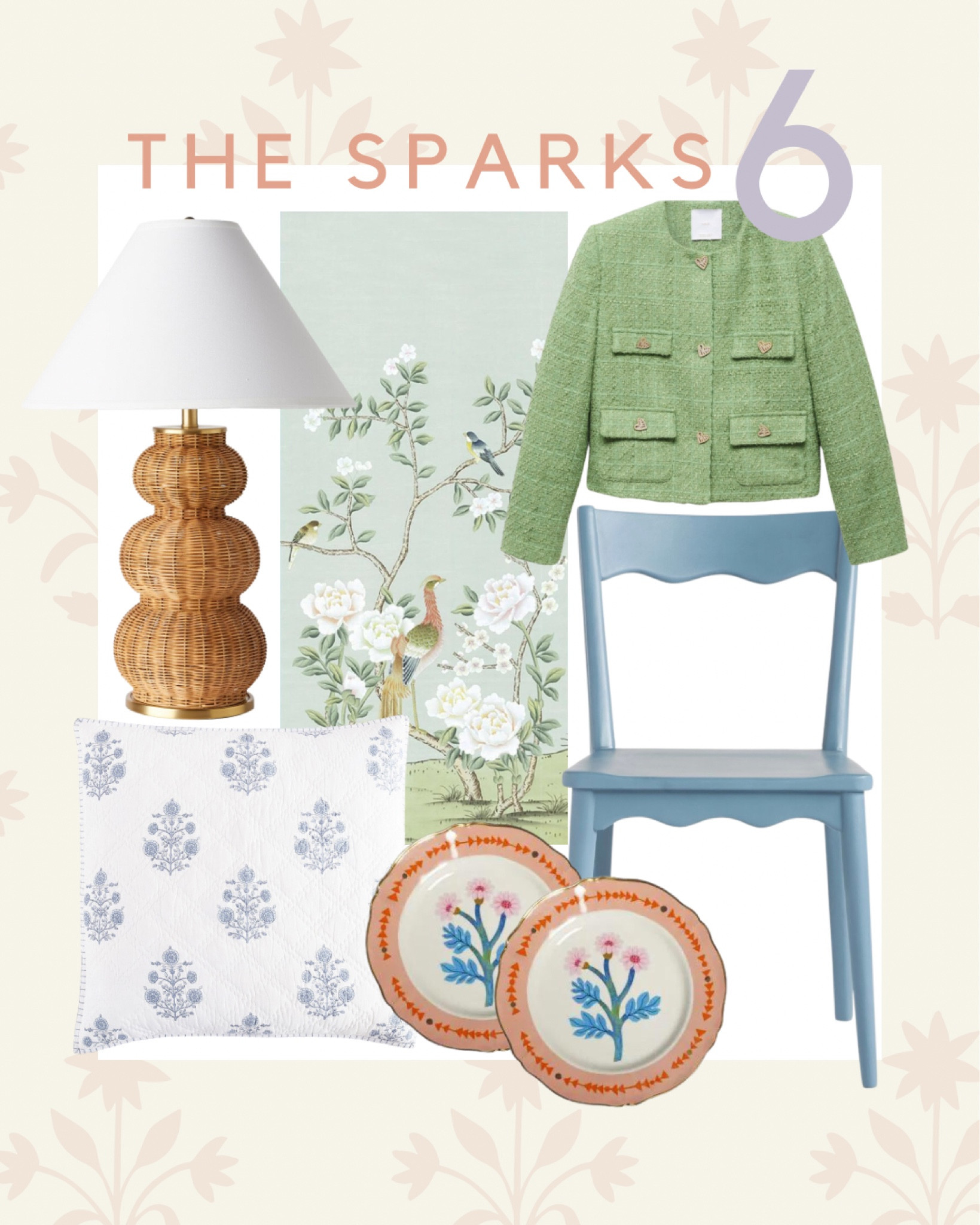 6 finds on my mind!
Rattan gourd lamp; block print bedding; chinoiserie panel; tablescape; dinner plates; scalloped; tweed jacket

#LTKhome #LTKGiftGuide #LTKSale