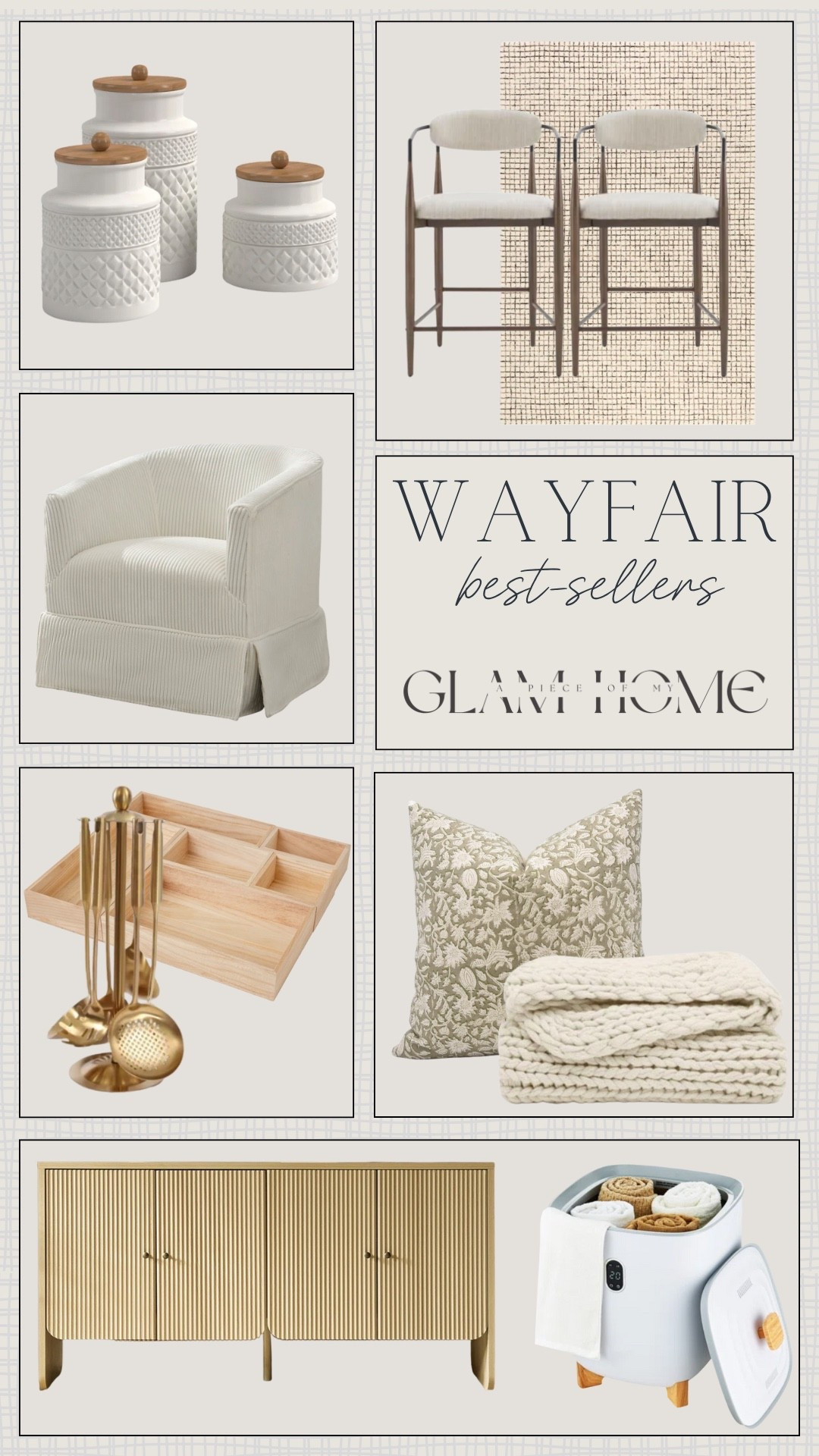 Wayfair best sellers that are also on drop for cyber Monday! 


Home finds, neutral, cute, soft, chair, canisters, rugs, barstools, throw blanket, throw pillow, organization, drawer, gold kitchen utensils, sideboard, towel warmer 

#LTKHome #LTKHoliday #LTKCyberWeek