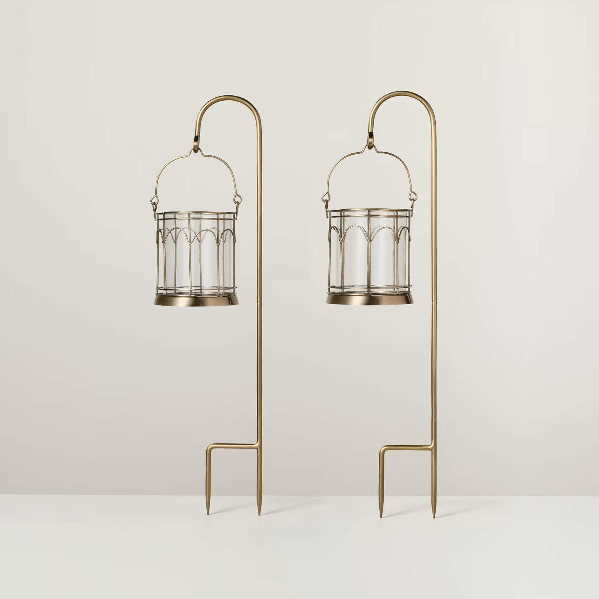 2ct Outdoor Stake Candle Lantern - Hearth & Hand™ with Magnolia | Target