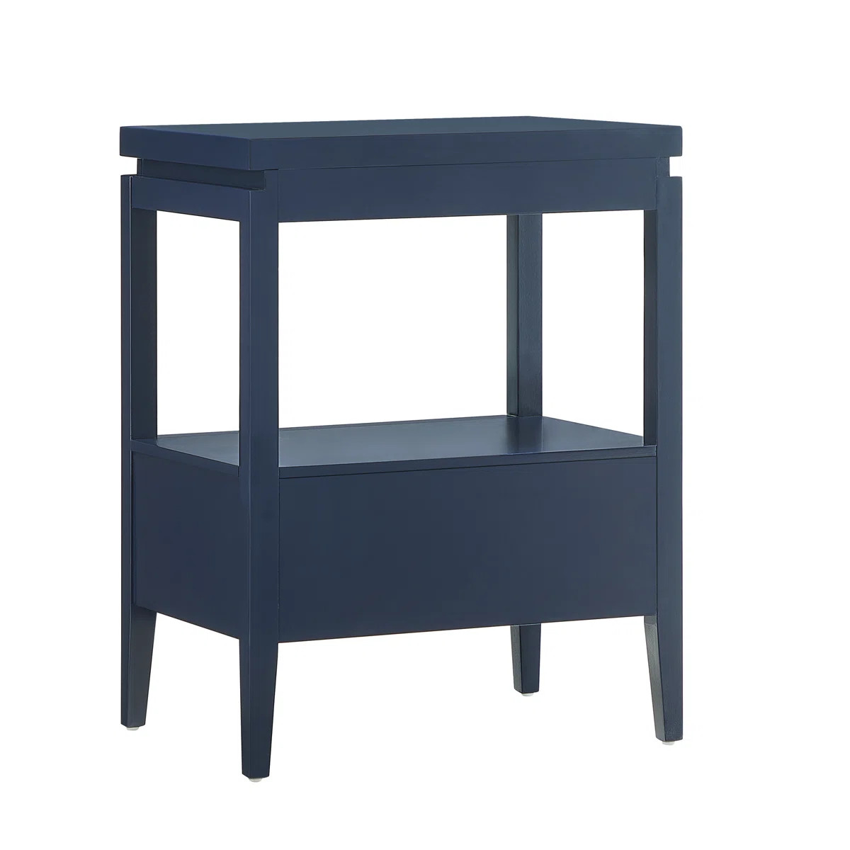 Modern Olana Midnight Blue 1-drawer Nightstand | Wayfair North America