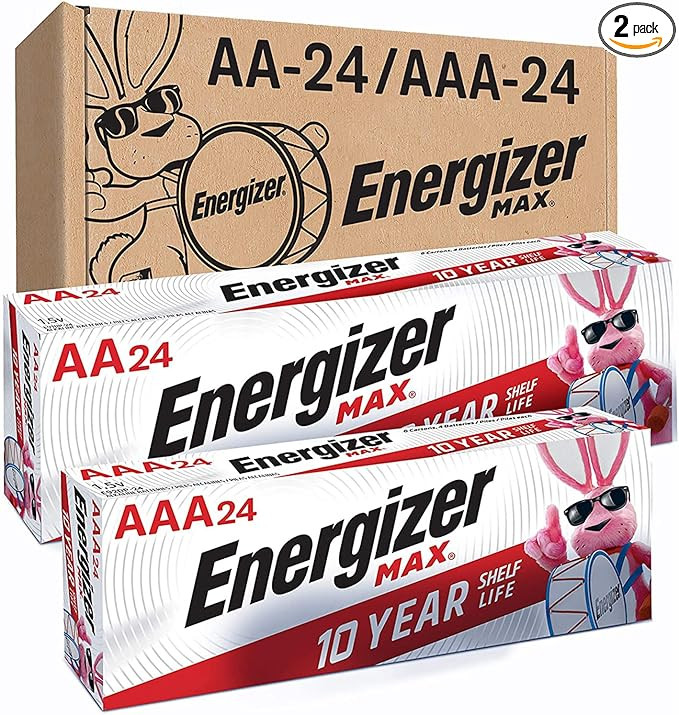 Energizer AA and AAA Batteries, 48 Count, Combo Pack Contains 24 Max Double A and 24 Max Triple A... | Amazon (US)