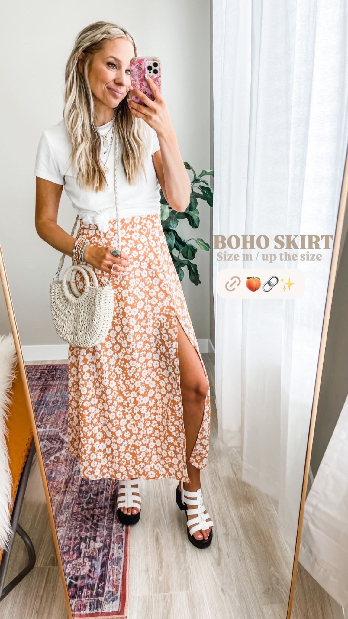 BOHO SKIRT  Size m / up the size