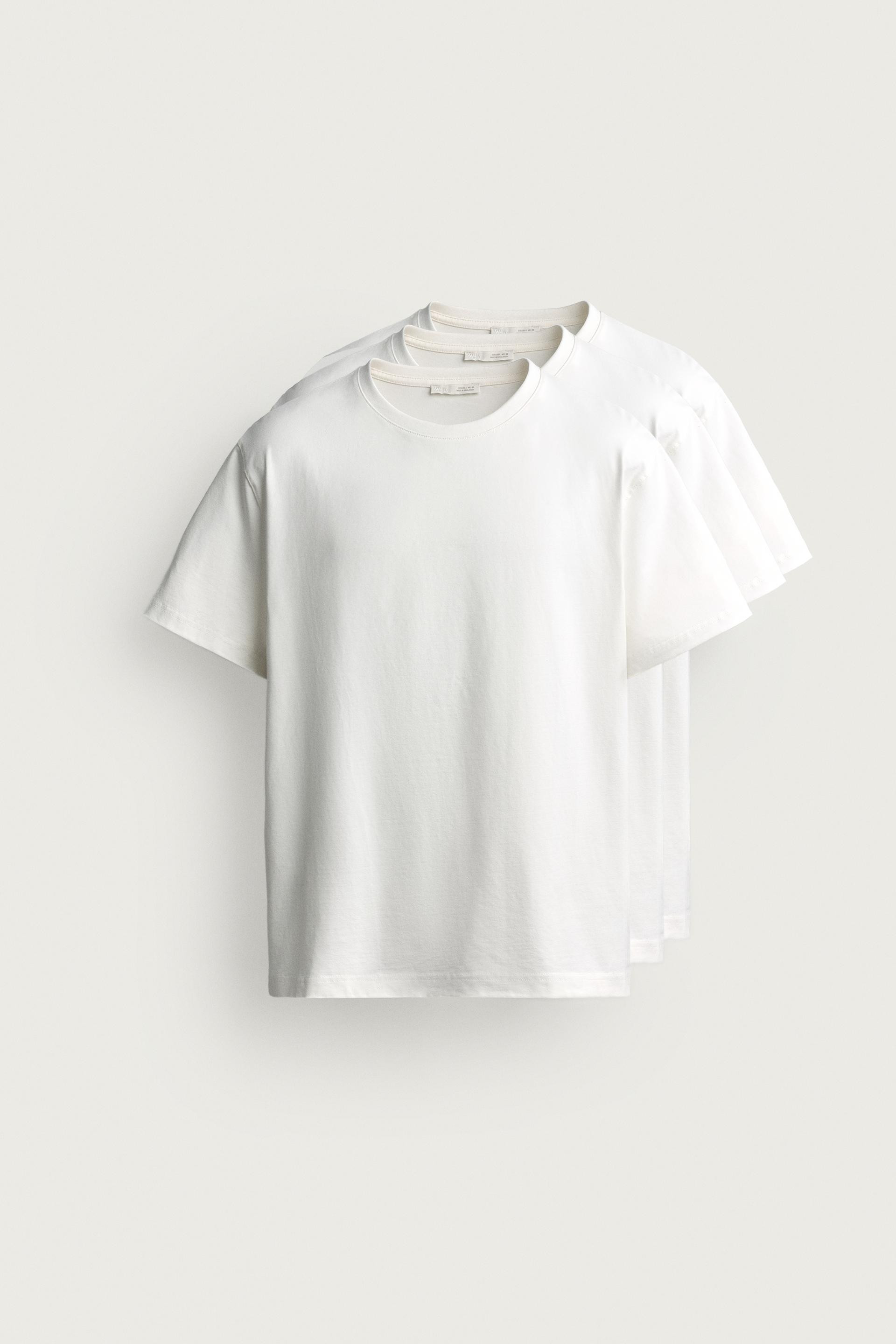 3-PACK MEDIUM WEIGHT BASIC T-SHIRTS /02 | Zara US