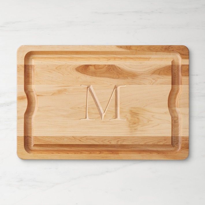 Monogram Cutting & Carving Board, Maple | Williams-Sonoma