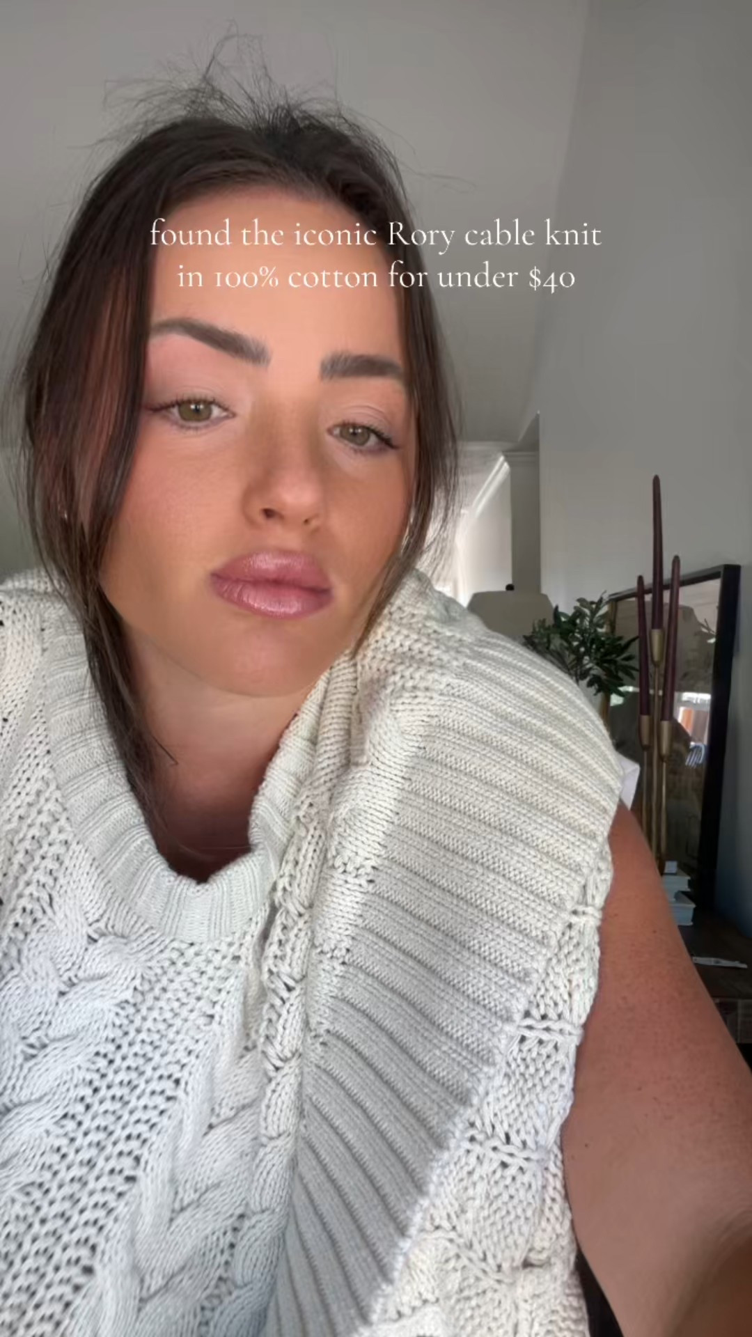 100% cotton and so cozy! It comes in one size and feels super roomy. Im usually a Medium. 

#LTKSeasonal #LTKFindsUnder50 #LTKFamily