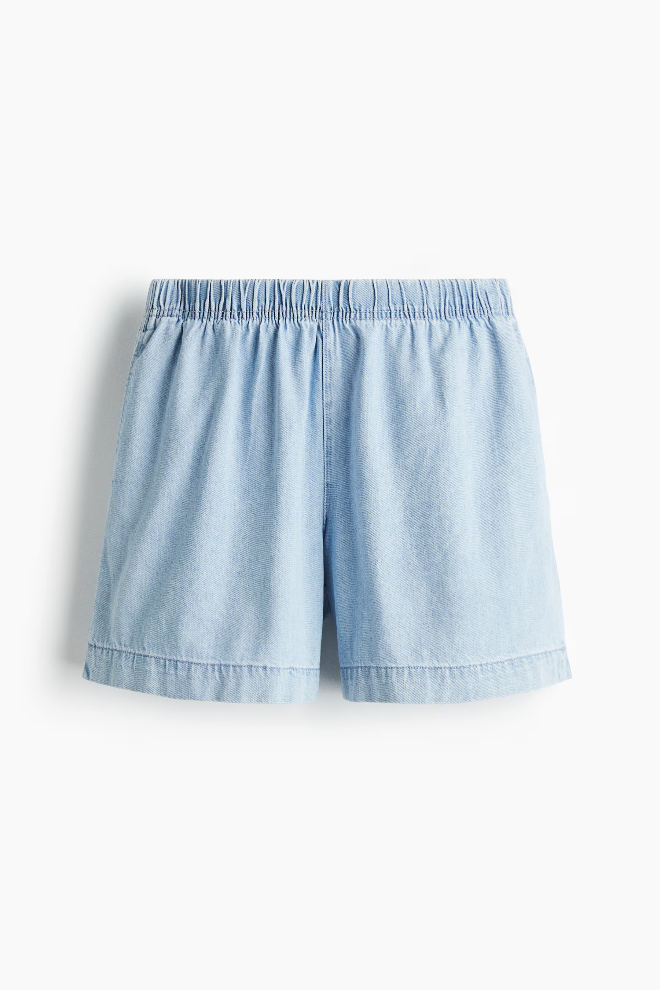 Schlupfshorts aus Denim - Helles Denimblau - Ladies | H&M AT | H&M (DE, AT, CH, NL, FI)