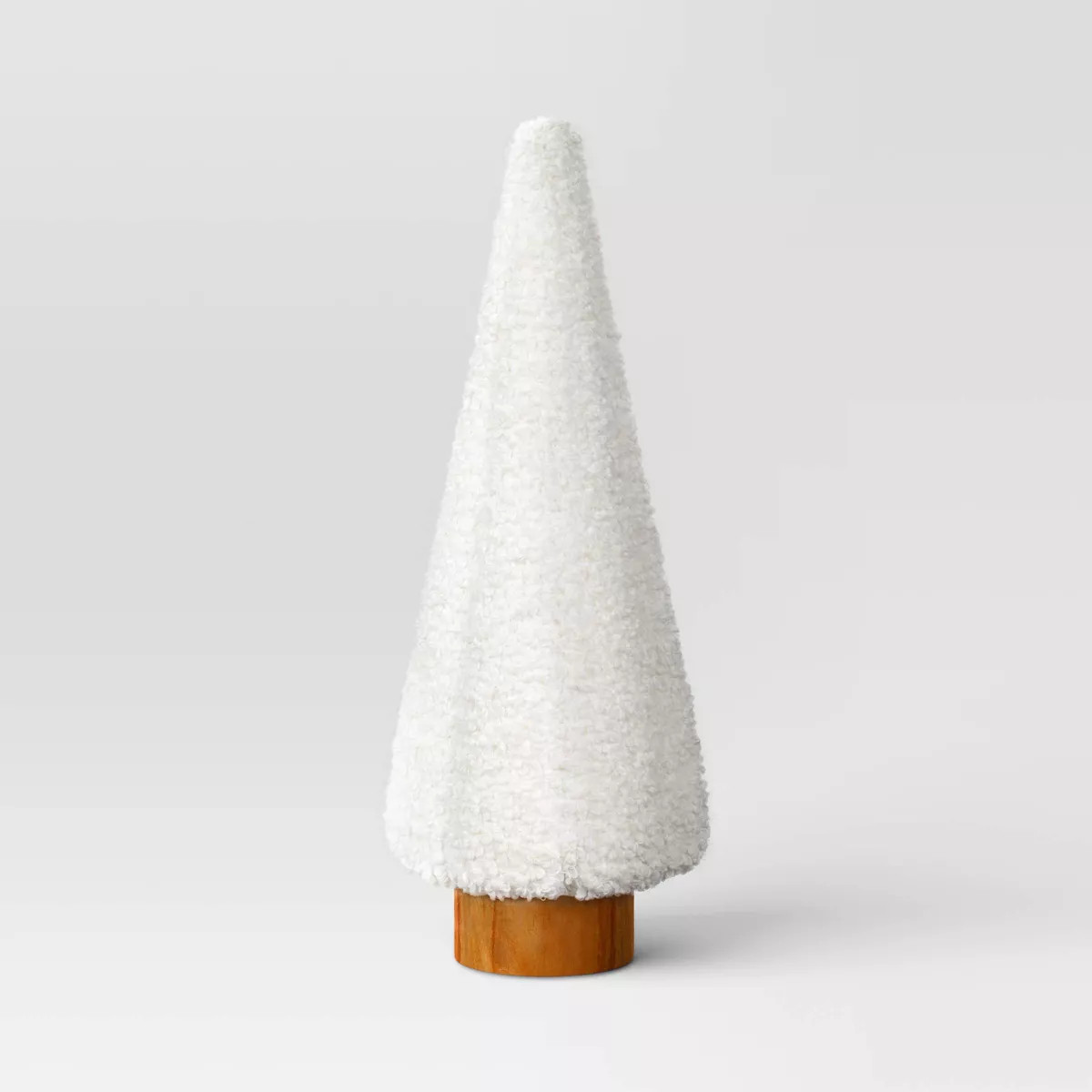 Christmas 22"x8.25" Fabric Boucle Tree Cream - Threshold™ | Target