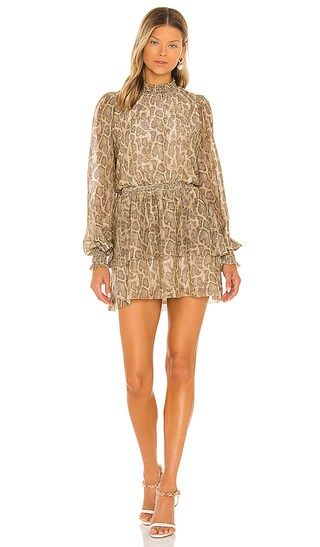 Russo Ruffle Dress in Glitter Python | Revolve Clothing (Global)