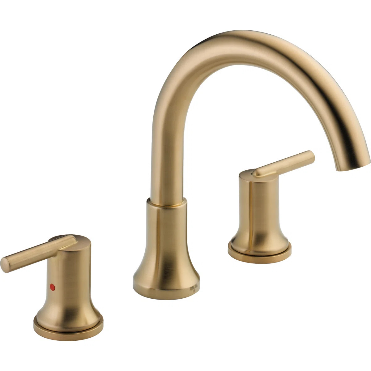 Trinsic Double Handle Deck Mounted Roman Tub Faucet T2759-CZ | Wayfair North America
