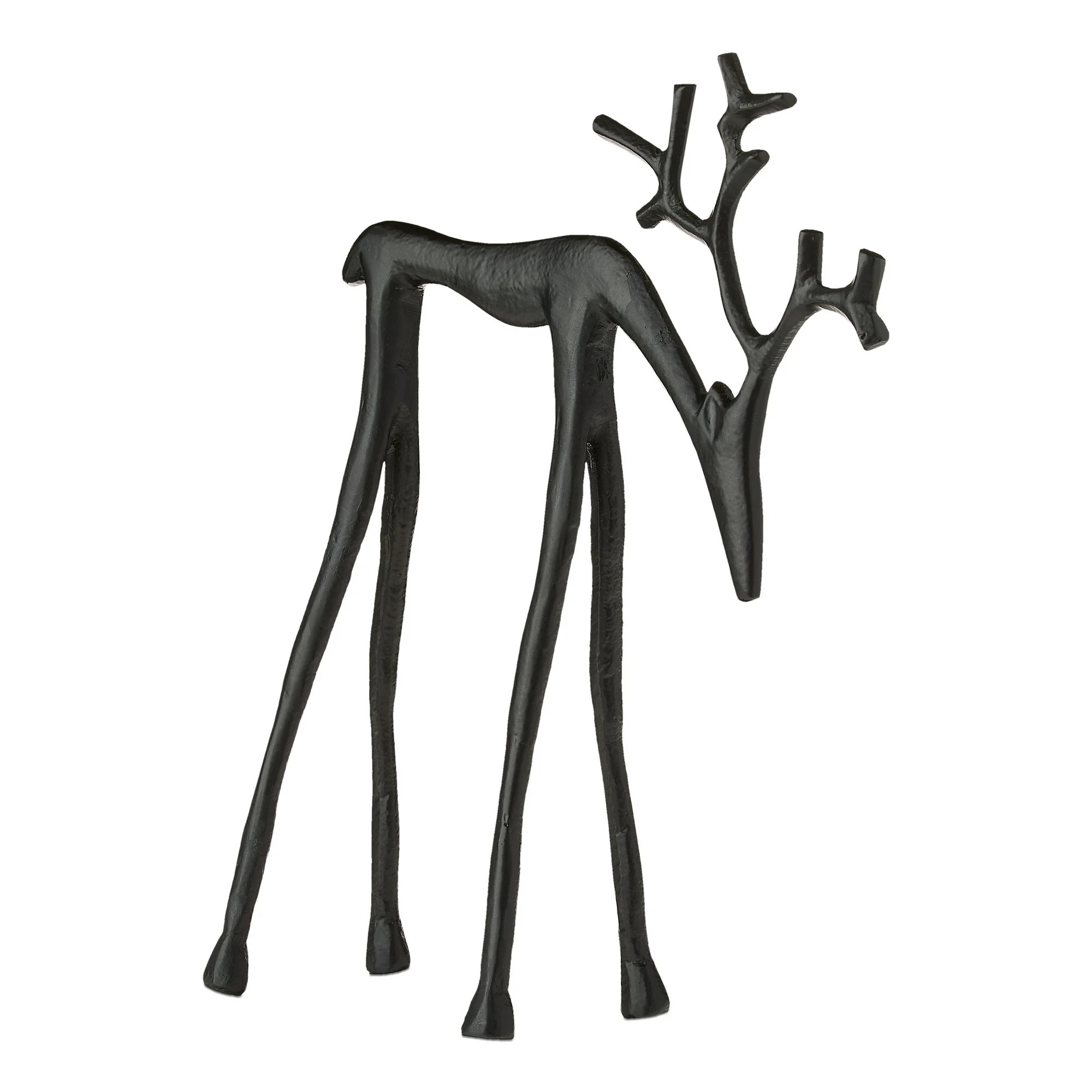 Small Metal Deer Tabletop Decoration, Black, 10", by Holiday Time | Walmart (US)