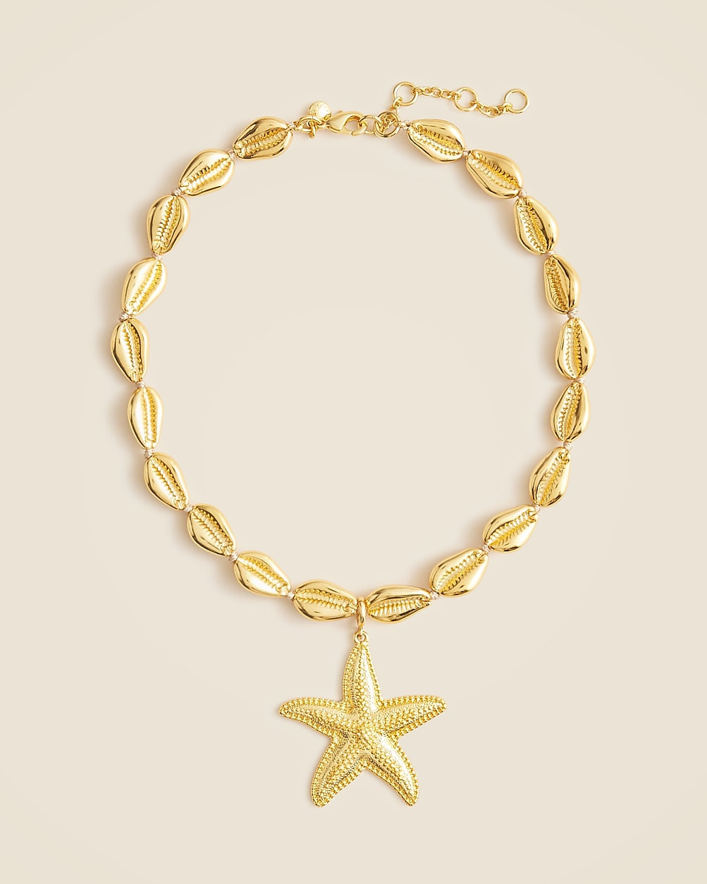Metallic puka shell necklace | J. Crew US