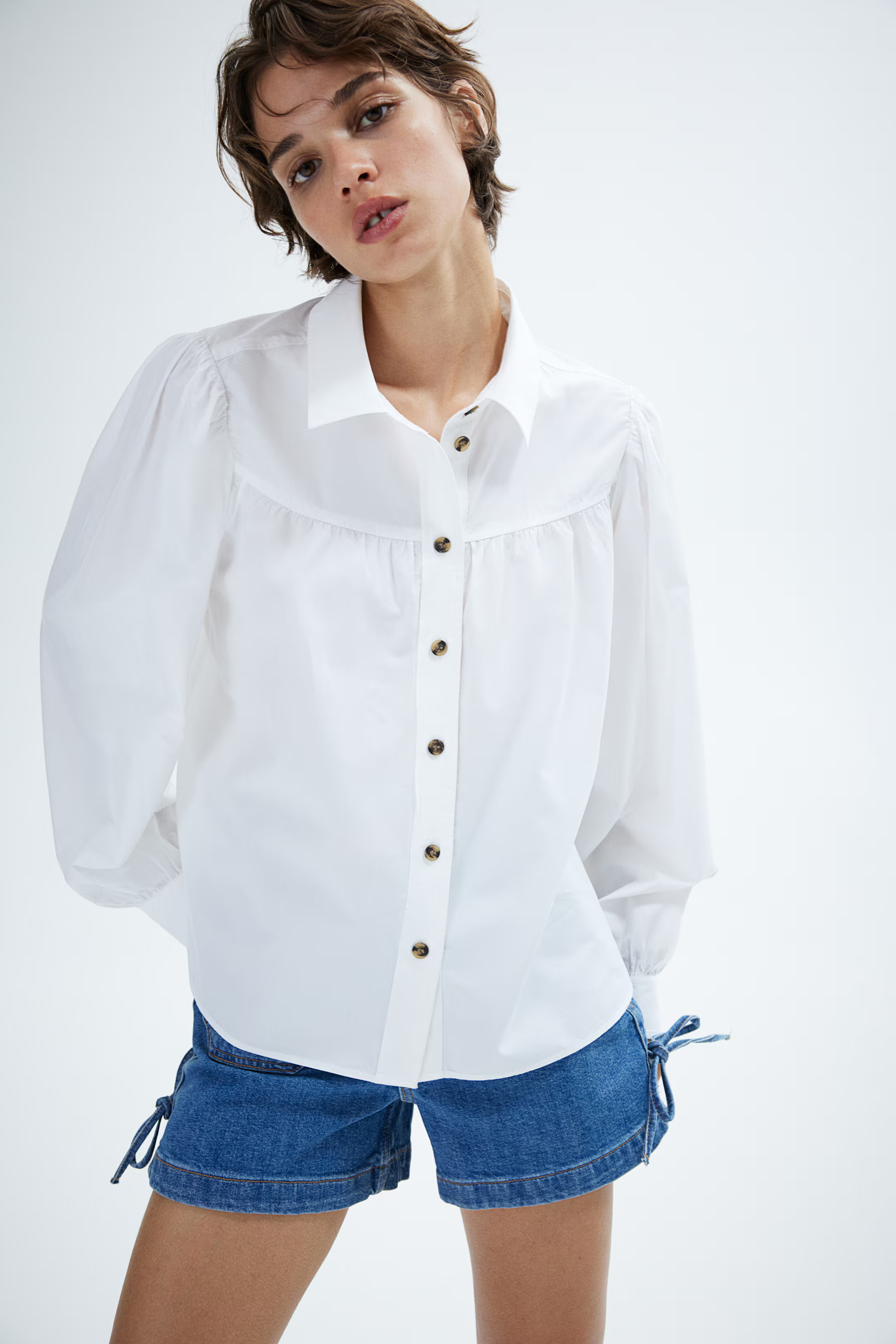 Balloon-sleeved Blouse | H&M (US + CA)
