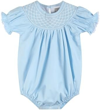 Lil cactus Baby Girls Smocked Bubble Romper | Amazon (US)