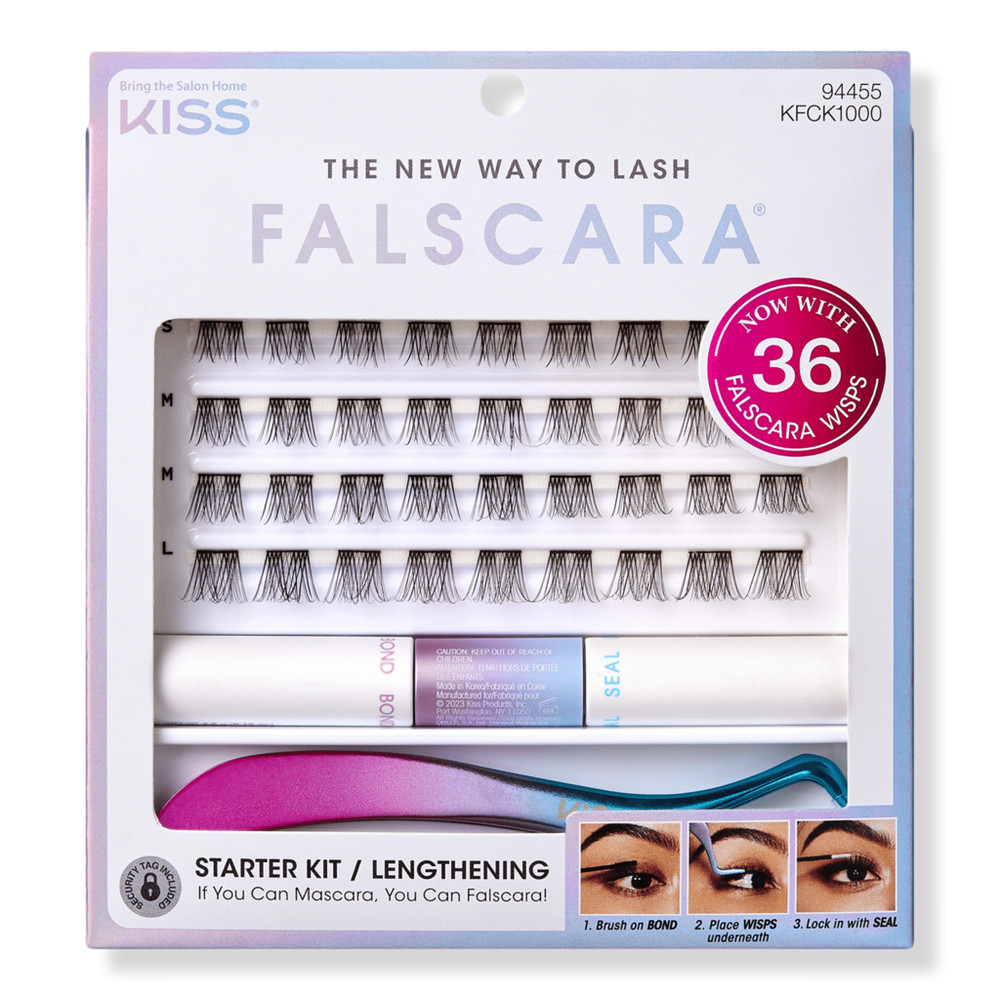 Kiss Falscara Starter Kit, Lash Clusters, Lengthening Wisps | Ulta