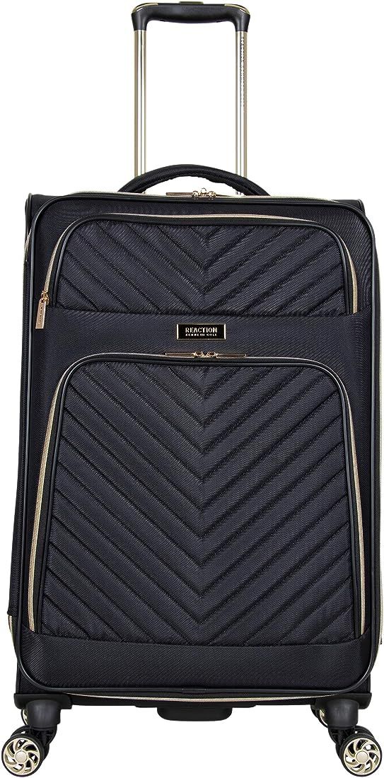 Kenneth Cole Reaction Chelsea Luggage Chevron, Black, 24-Inch Checked | Amazon (US)
