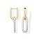 PAVOI 14K Gold Plated Convertible Paperclip Link Huggie Hoop Earrings for Women - Earscape Statem... | Amazon (US)