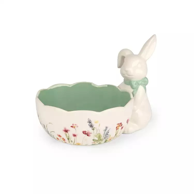 Green Easter Bunny Candy Bowl | Kirklands