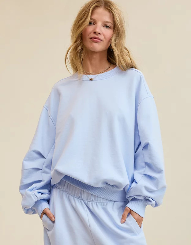 Aerie Jet Setter Crew Sweatshirt | Aerie