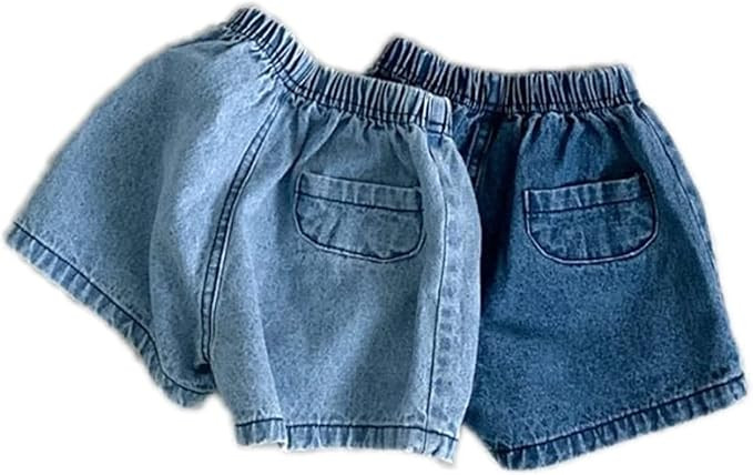 EISHOW Baby Girls Boys Denim Bloomers 2pcs Shorts Toddler Jeans Loose Diaper Cover Harem Shorts P... | Amazon (US)