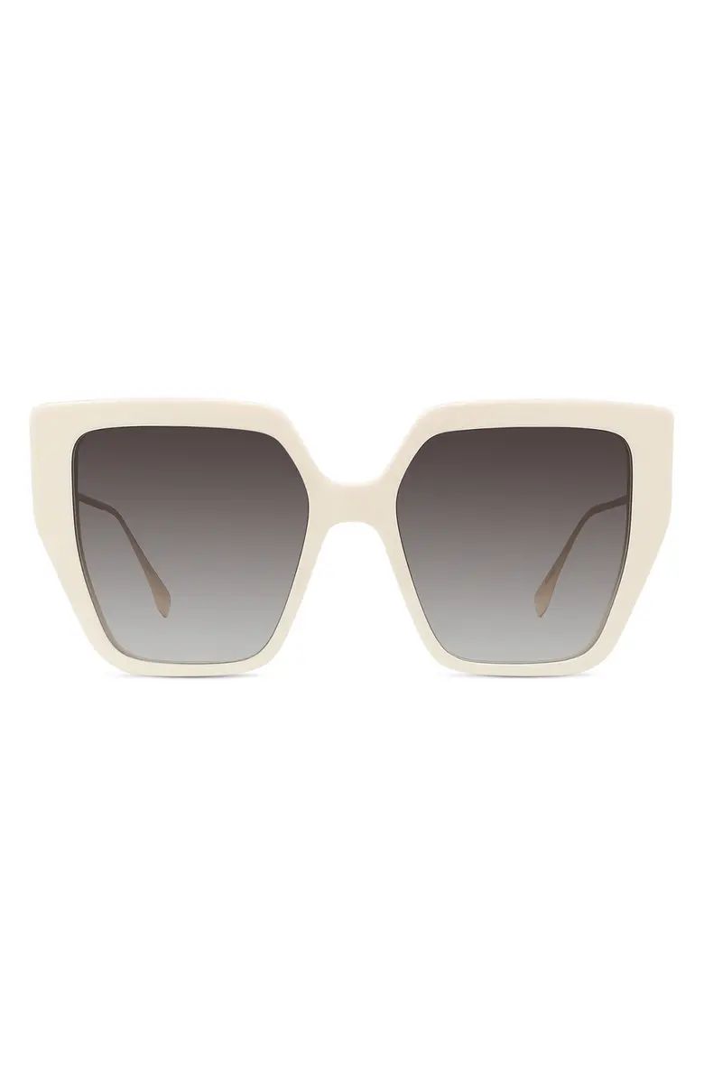 Fendi Baguette 55mm Butterfly Sunglasses | Nordstrom | Nordstrom