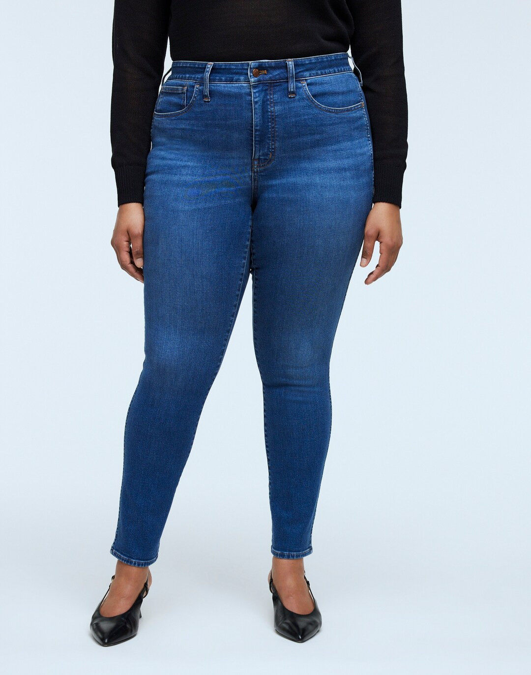 Plus Curvy 10" High-Rise Roadtripper Authentic Skinny Jeans in Faulkner Wash | Madewell