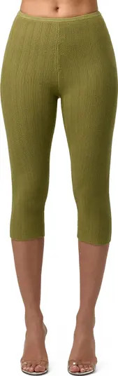Scallop Knit Capri Leggings | Nordstrom