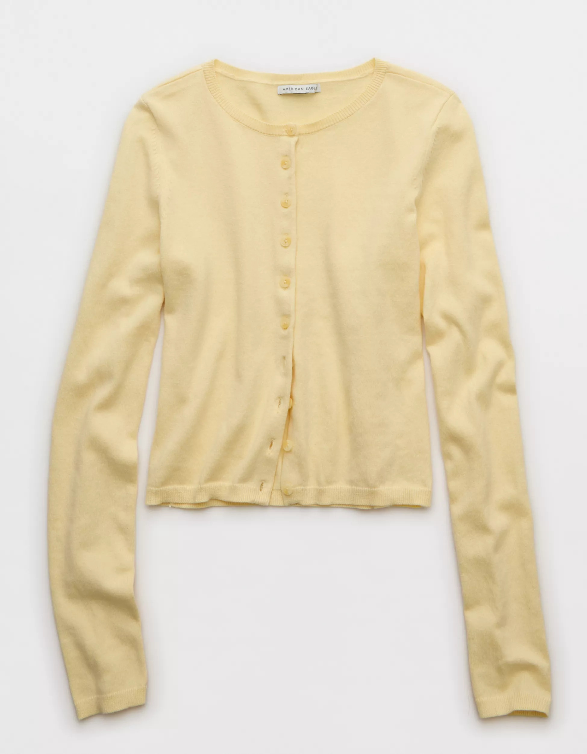 AE Classic Slim Button-Up Cardigan | American Eagle Outfitters (US & CA)