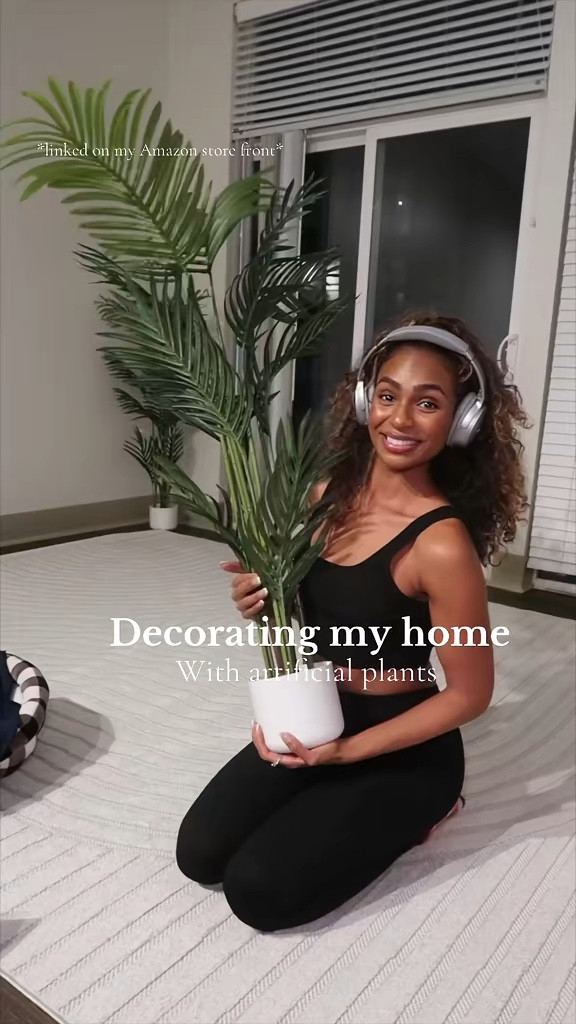 HOME DECORATING! 🏡 | Decorating a new home is all about creating a space that feels both stylish and inviting. Start by placing artificial plants around the room to bring in a fresh, natural vibe without the upkeep. A white patterned rug from Amazon adds texture and warmth, making the space feel cozy and well-put-together. As you arrange everything, slip into a comfy black loungewear set and let the process feel effortless. With your Bose headphones on, immerse yourself in your favorite music or podcasts, turning decorating into a relaxing, enjoyable experience. Whether you’re styling a shelf, adjusting the rug, or simply taking in the new space, this setup makes home decorating feel like a self-care moment.

Follow me for more home decor ideas!

Home decor, home decor ideas, home decor bedroom, home decoration, home decoration ideas, home décor inspiration, artificial plants, artificial plants indoor decor, artificial plants indoor, house decorating ideas, house decor, house decorating ideas living roomm

#LTKFamily #LTKHome #LTKFindsUnder100