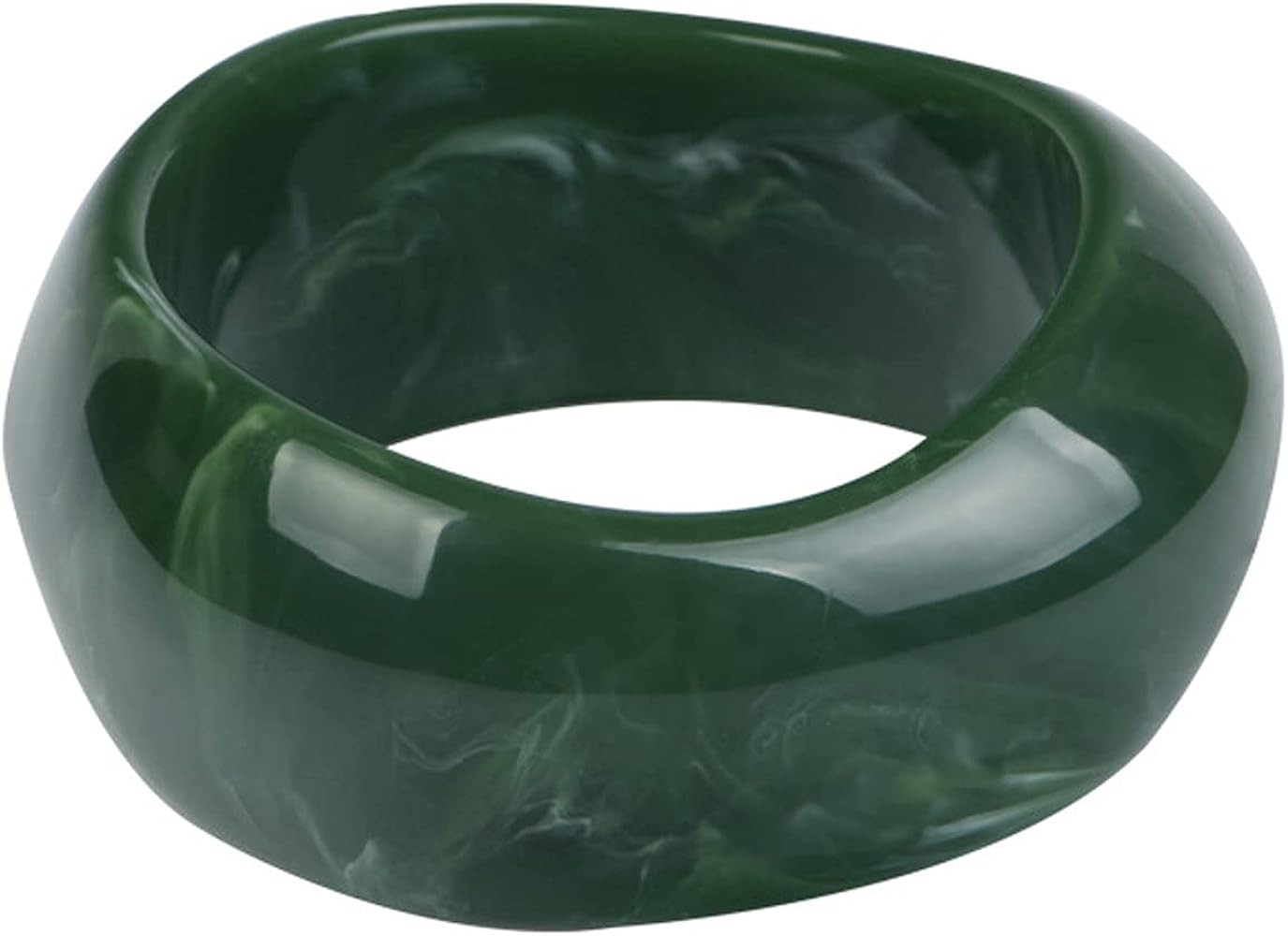 COLORFUL BLING Multiple Color Acrylic Resin Irregular Geometric Bangle Bracelet Tortoiseshell Ace... | Amazon (US)