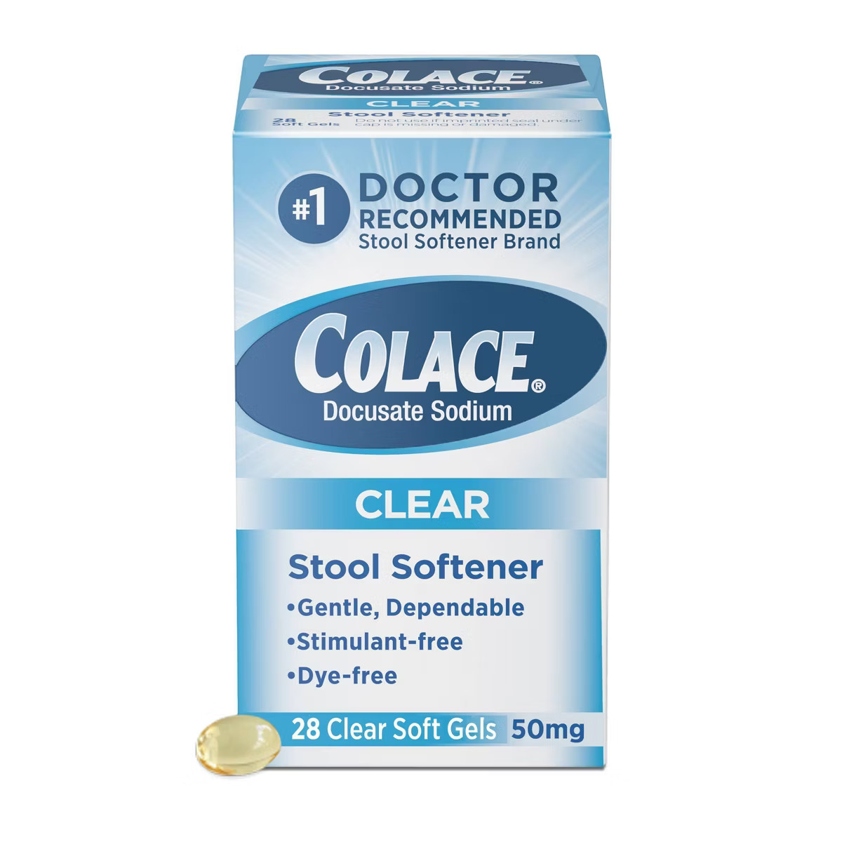 Colace Clear Soft Gels - 28ct | Target