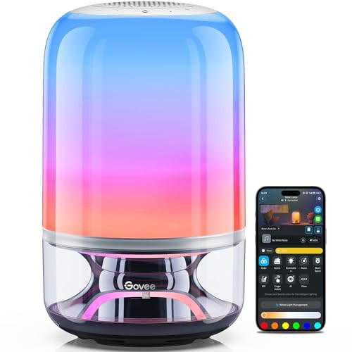 Govee Table Lamp 2 Pro x Sound by JBL, Smart Cordless Table Lamp with Speaker, Music-Light Sync, 16 Music Modes & 100+ Scene Modes, Work with Matter, DIY Customized Rechargeable Desk Lamp for Bedroom | Amazon (US)
