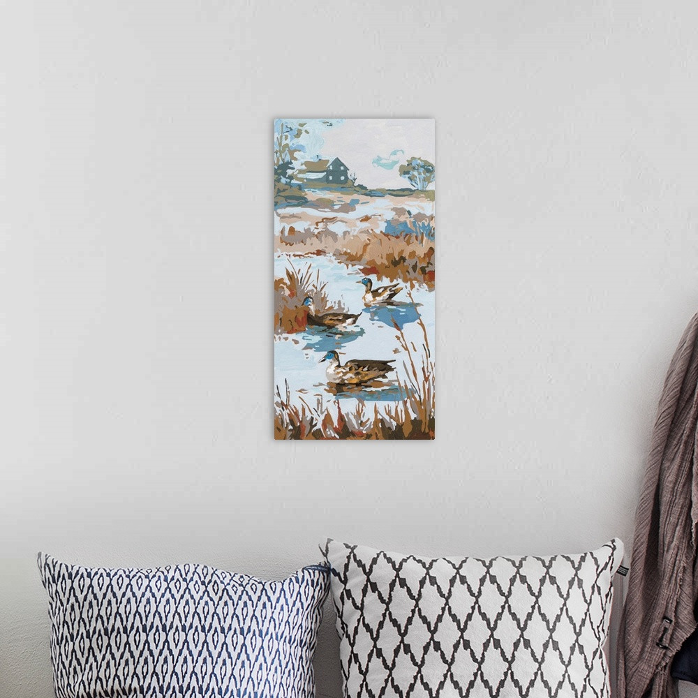 Drift Of The Riverfowl II Wall Art | Great Big Canvas - Dynamic