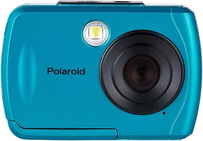 Polaroid IS048 Waterproof Instant Sharing 16 MP Digital Portable Handheld Action Camera, Teal | Amazon (US)