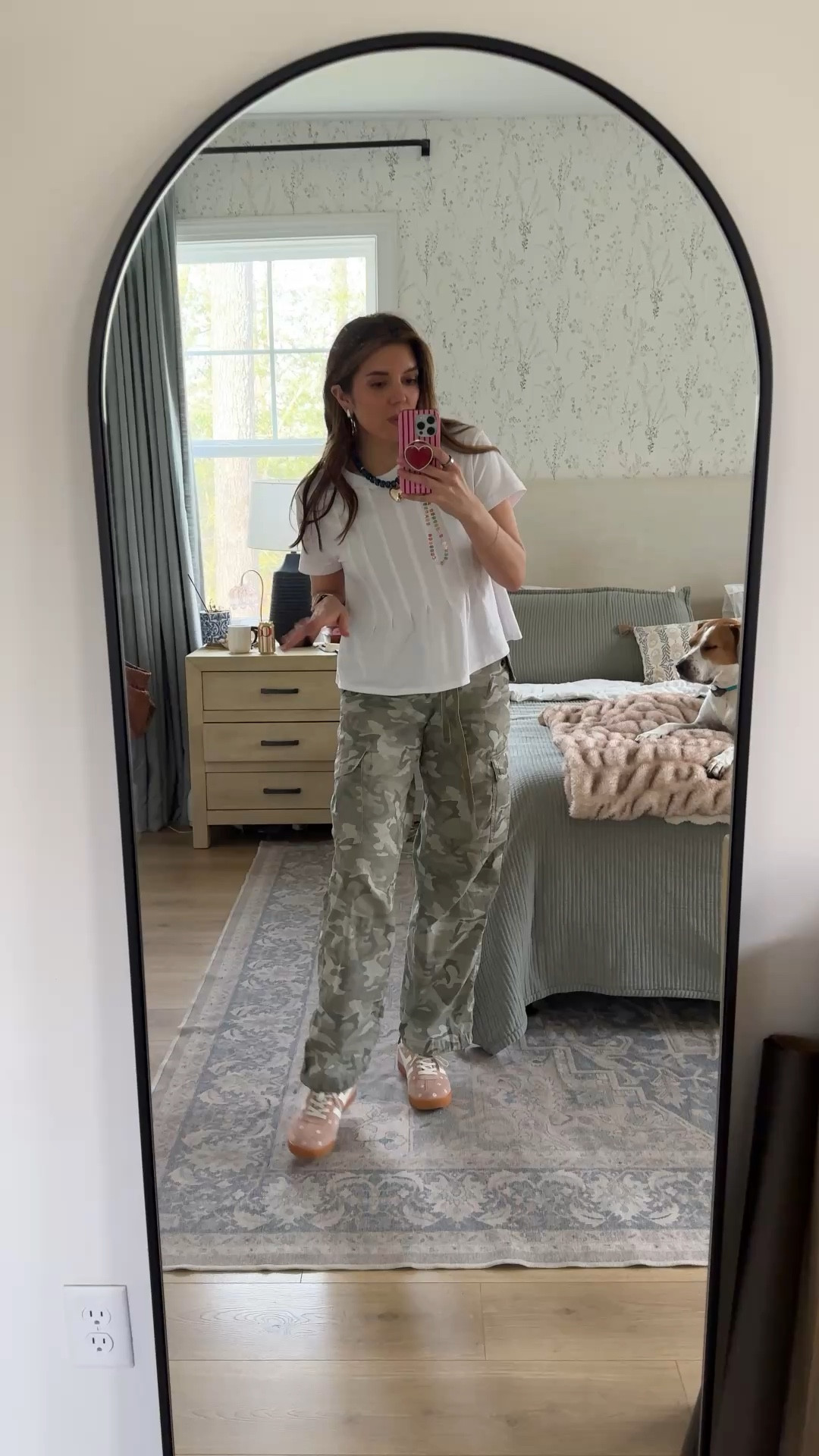 Outfit of the day! Abercrombie sale 20-40% off! Extra 15% off with code SPRINGAF
Small in tee, 26 in camo pants, gola sneakers tts

#LTKTall #LTKOver40 #LTKSaleAlert