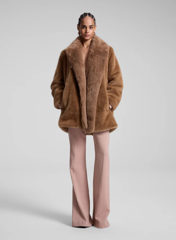 Nina Faux Fur Coat | A.L.C