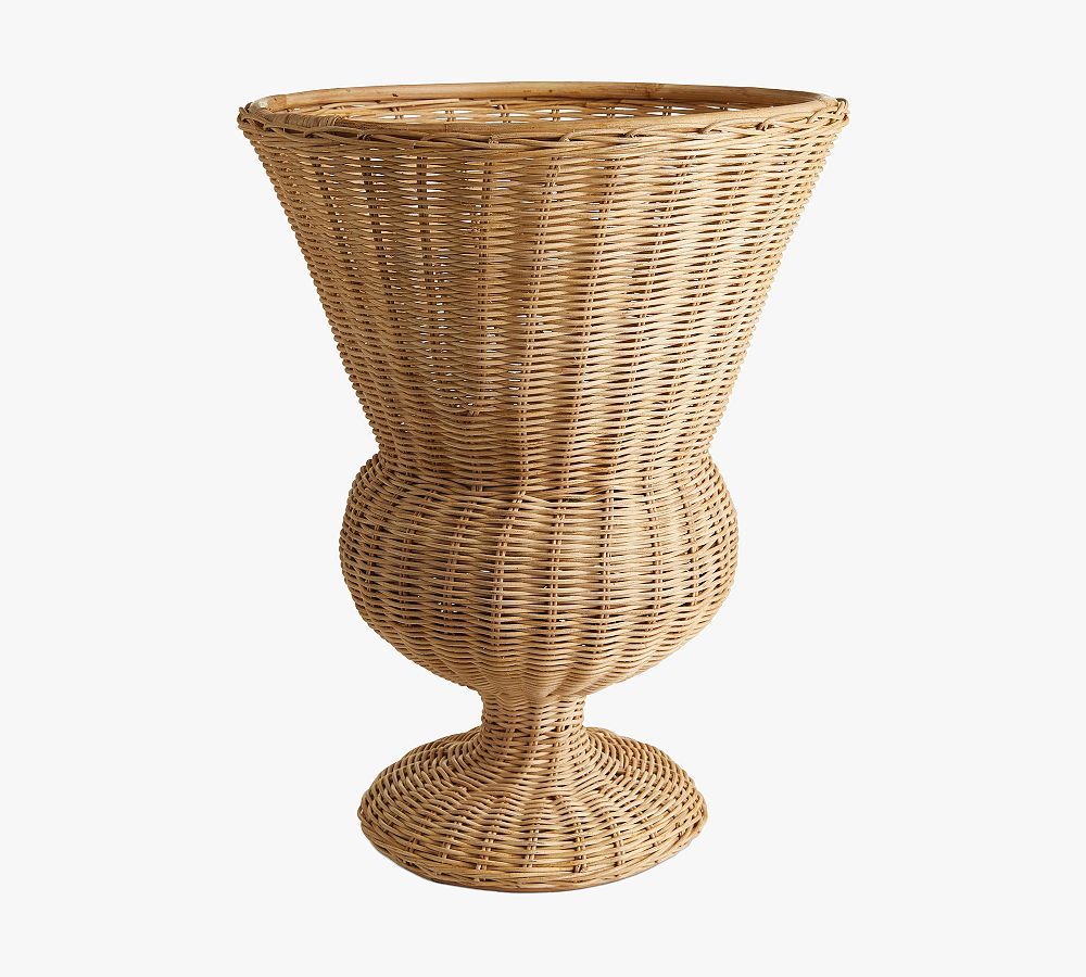 Rattan Footed Urn | Pottery Barn (US)