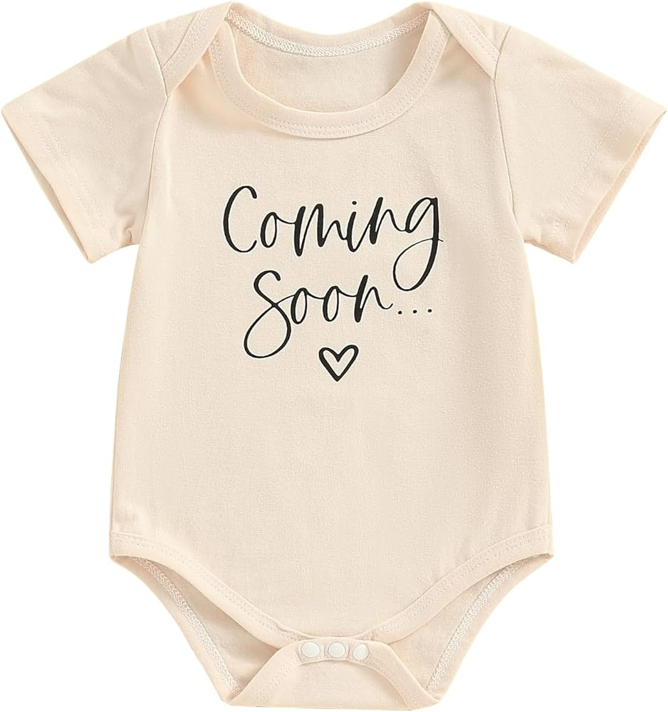 Merqwadd Pregnncy Announcement Baby Bodysuit Reveal Idea&Surprise Gift For Husband, Grandma, Gran... | Amazon (US)
