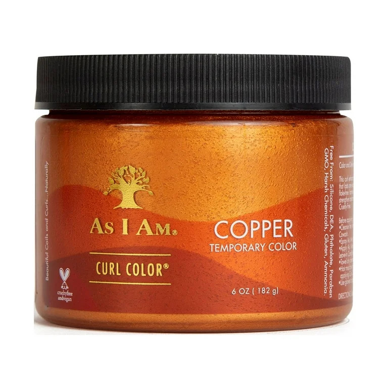 As I Am Curl Color™ Temporary Color Gel Damage free - Copper, Curl Enhancing, Moisturizing, 6 o... | Walmart (US)