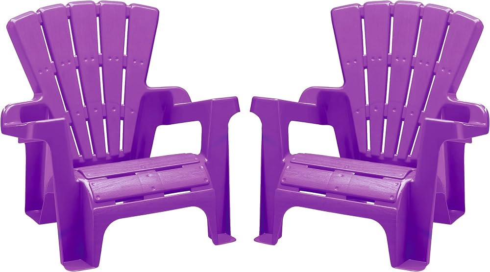 American Plastic Toys Kids’ Adirondack (2-Pack, Purple), Stackable, Outdoor, Beach, Lawn, Indoo... | Amazon (US)
