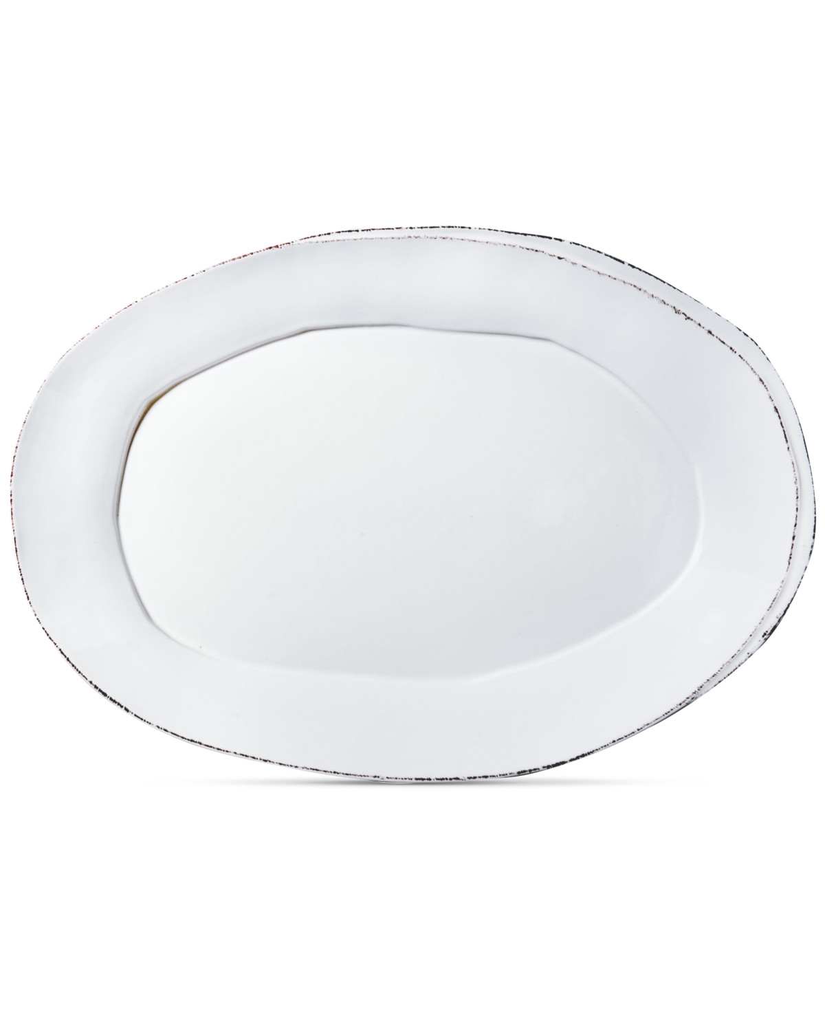 Vietri Lastra Collection Oval Platter - White | Macy's