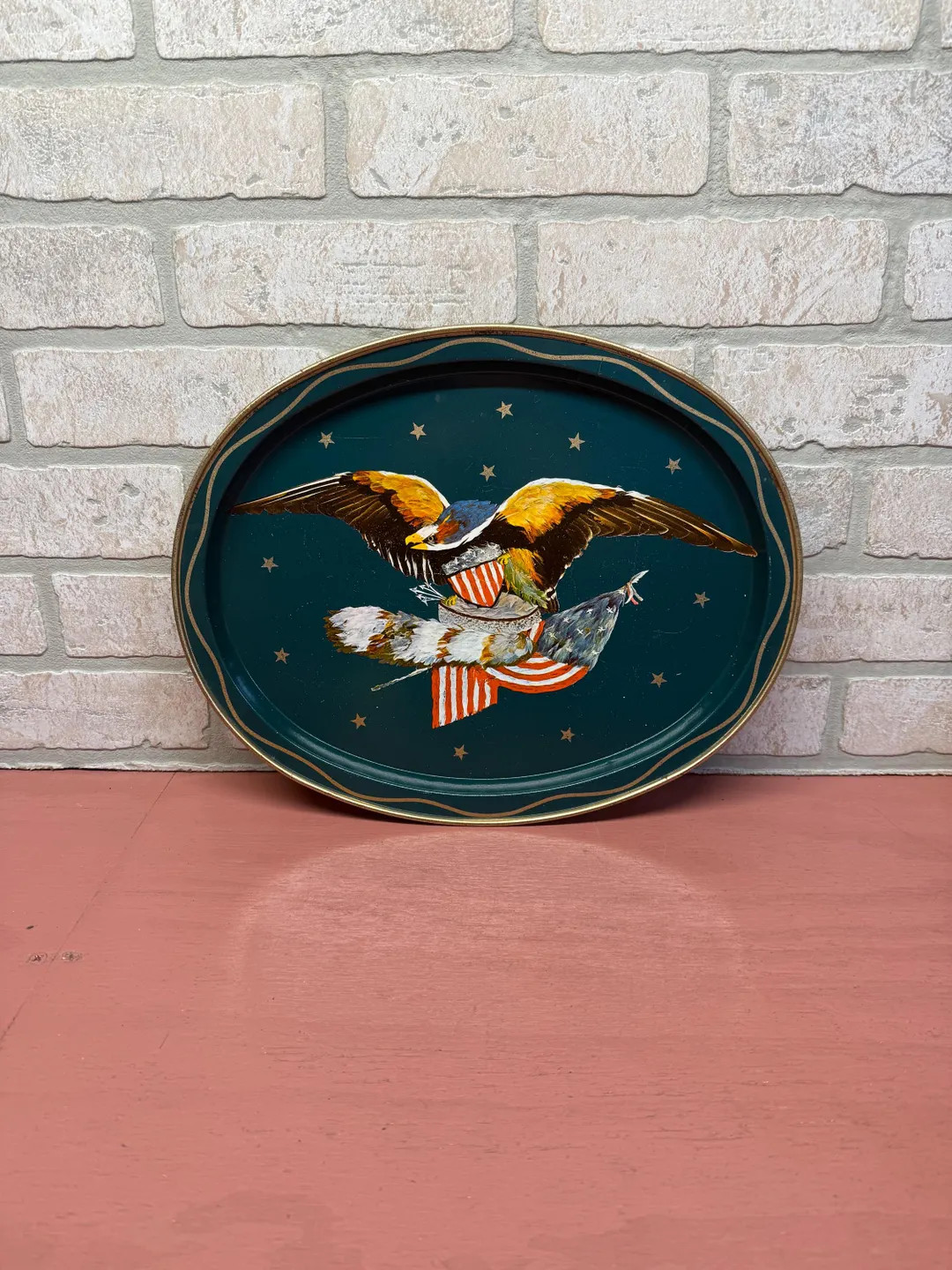 Vintage Eagle Metal Tray, Collectibles Tray, Metal Tray, Gallery Wall, Wall Art | Etsy (Global)