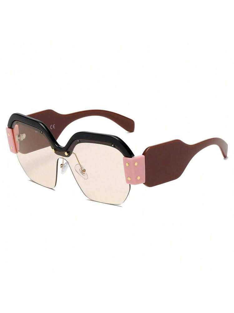 Oversized Fashion Sunglasses For Women \u2013 Stylish Rimless Design | SHEIN