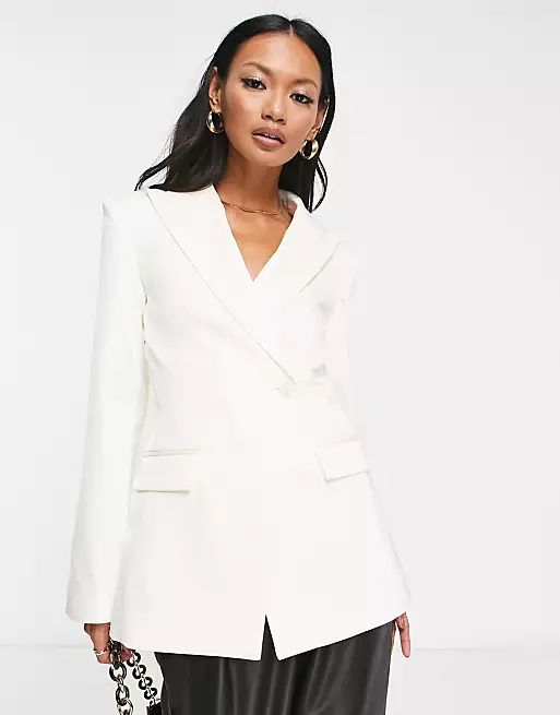 & Other Stories fitted blazer in white - part of a set | ASOS (Global)