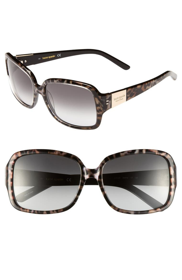 'lulu' 55mm rectangular sunglasses | Nordstrom