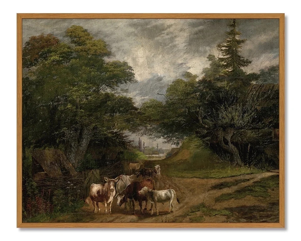 Drsoum Vintage Farmhouse Wall Art Rustic Retro Framed Countryside Scenery Prints Classic Decorati... | Walmart (US)