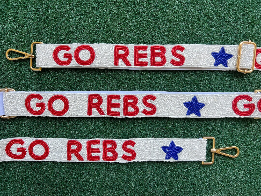 Ole Miss Beaded Bag Strap, Adjustable Go Rebs Bag Strap, Hotty Toddy Bag Strap, Ole Miss Game Day... | Etsy (US)